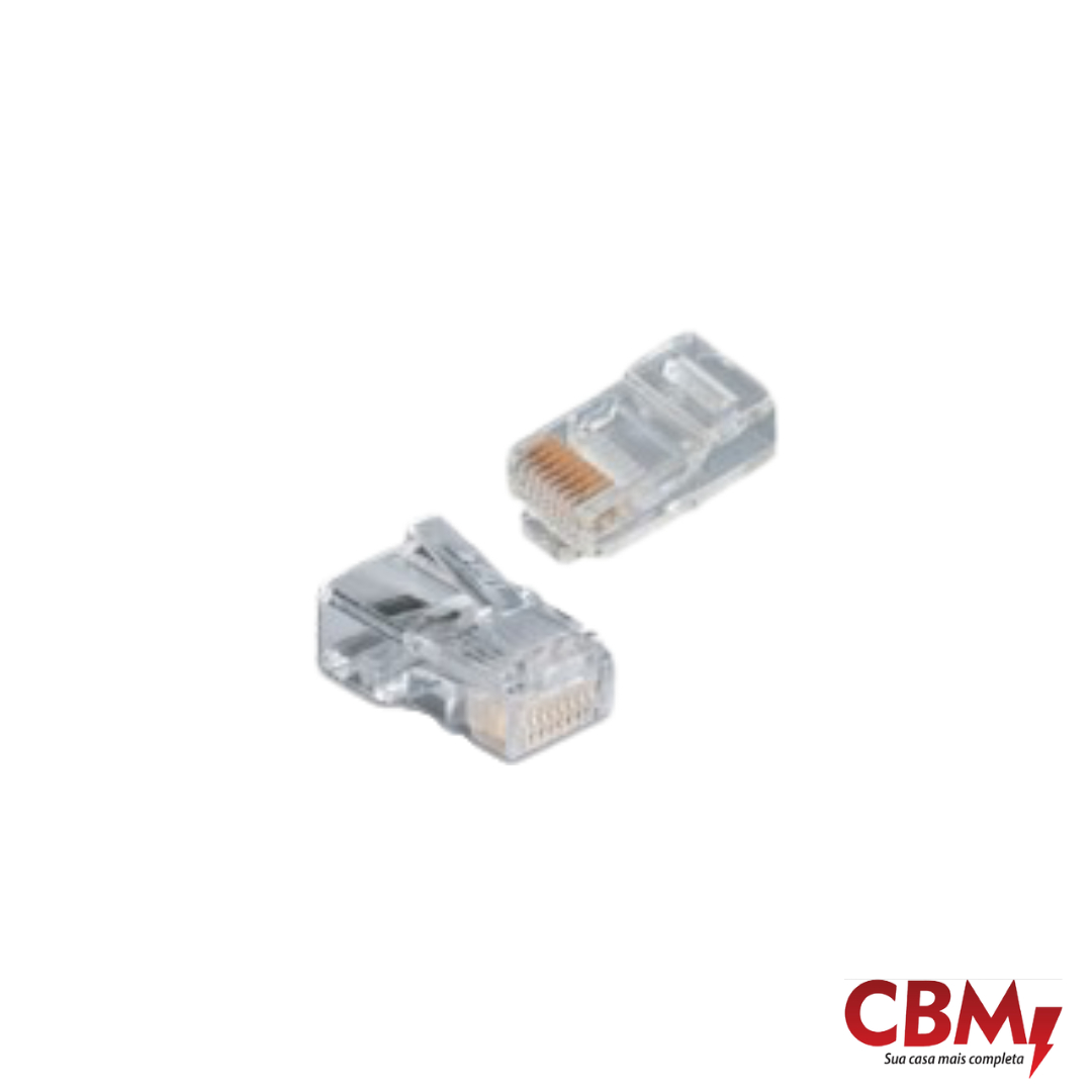 CONECTOR RJ 45 MACHO P/COMPUTADOR (8 X8)