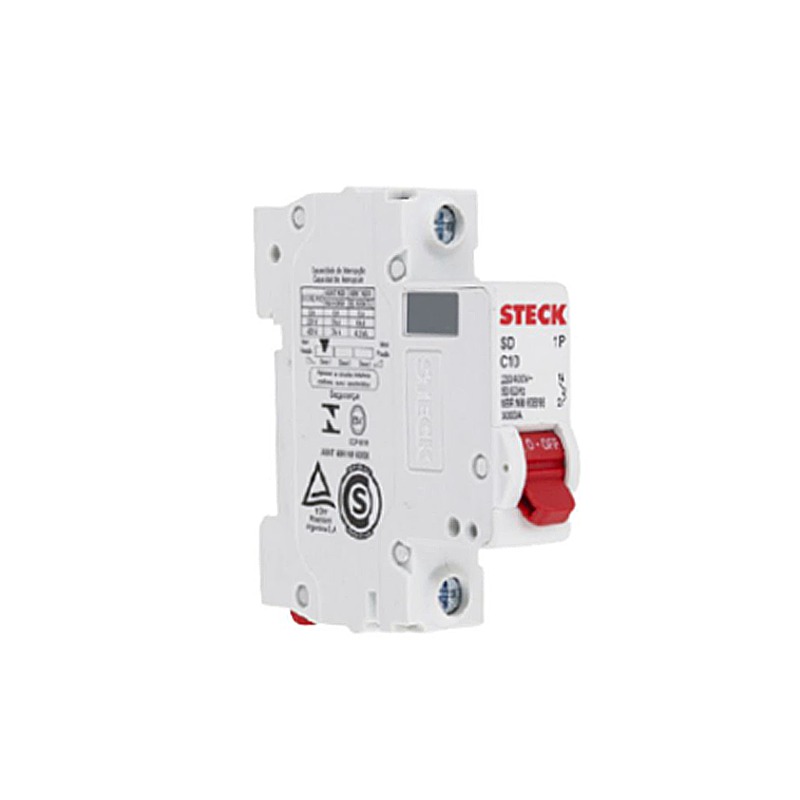 STECK DISJUNTOR MONOFASICO 10A 3K CURVA C