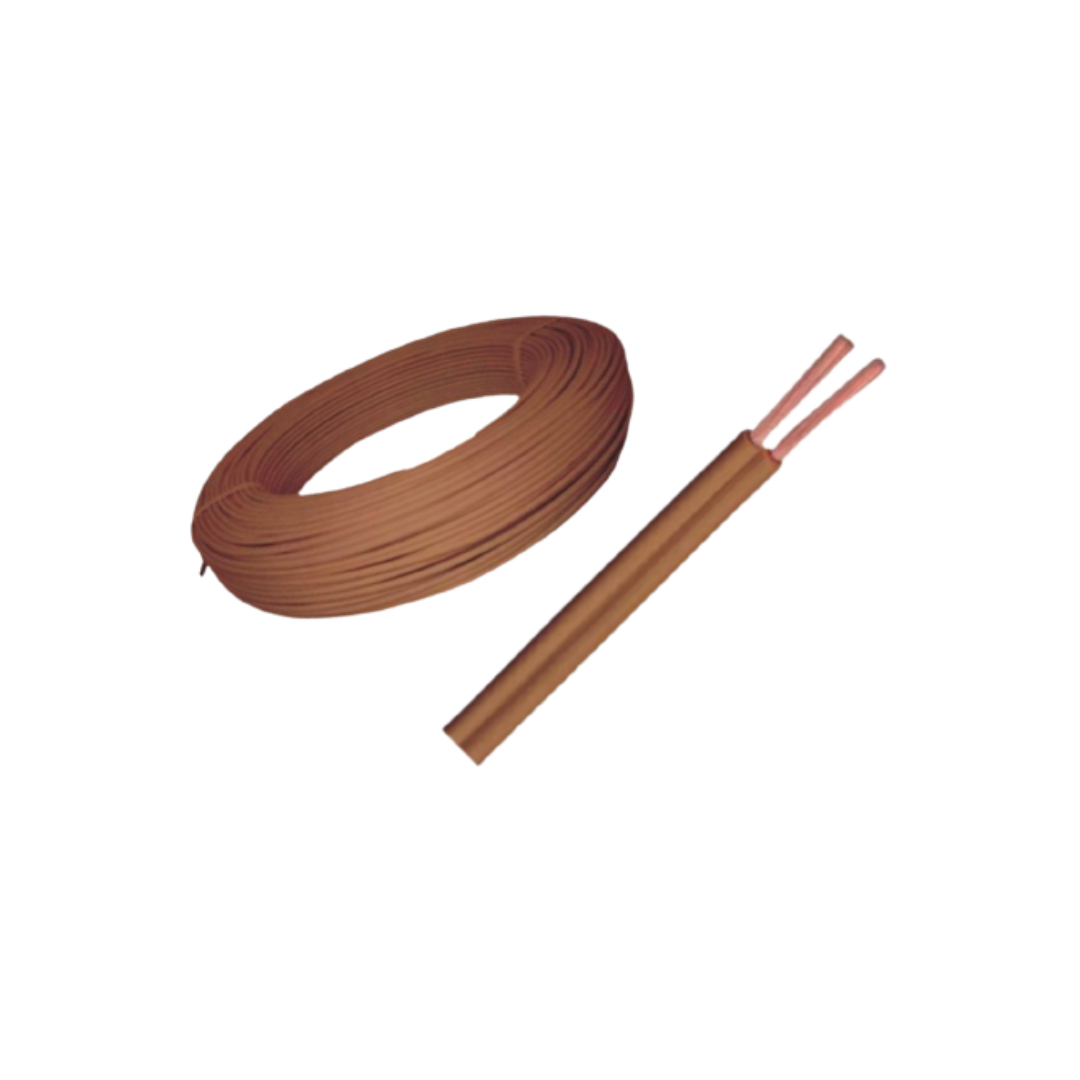 FIO PARALELO 2 X 1MM MARROM