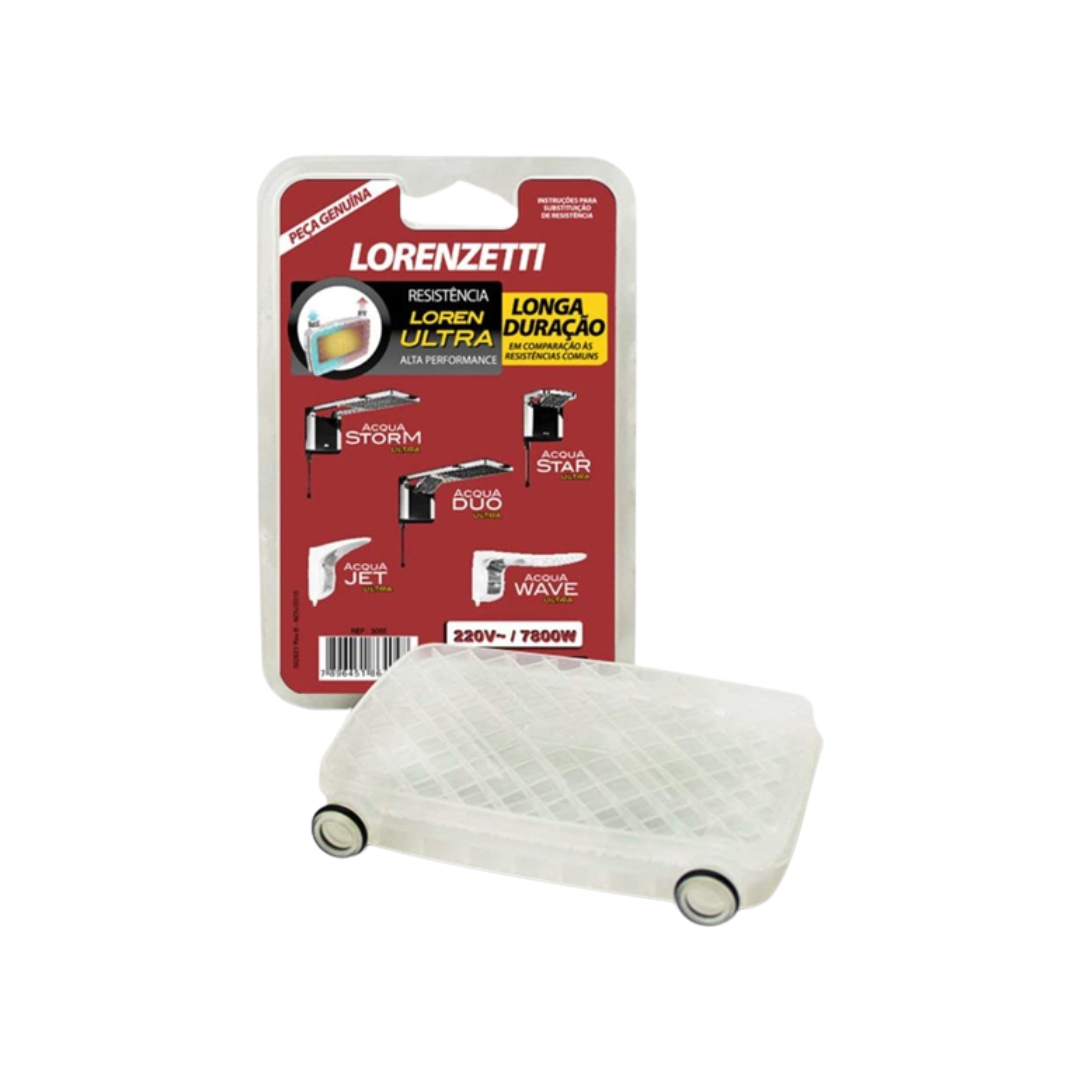 Resistência para chuveiro 7800w, referência 3065b - Lorenzetti