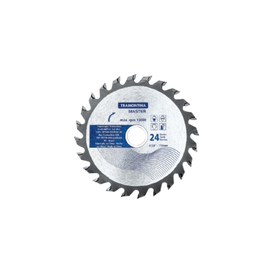 Disco de corte para mandeira 4.3/8 (24 dentes) - Tramontina