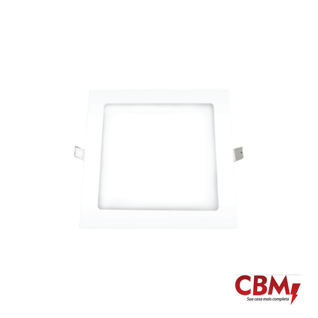 OUROLUX PLACA LED EMBUTIDA 12W 4000K QUADRADA