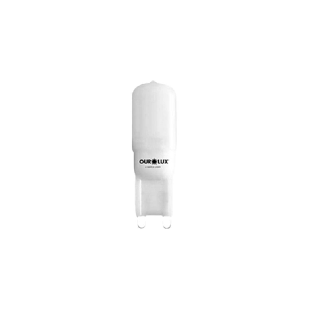 OUROLUX LAMPADA LED G9 2,5W 6500K FOSCO 300° GRAUS