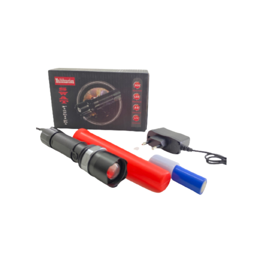 LANTERNA LED SWAT 2800W RECARREGAVEL