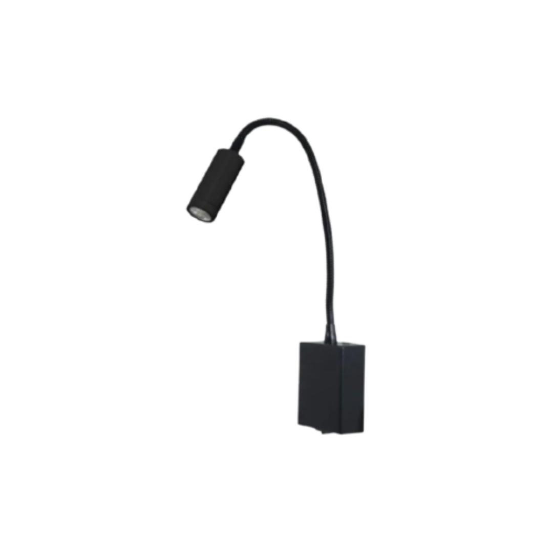 Arandela led pix 3w 3000k preta - Nordecor