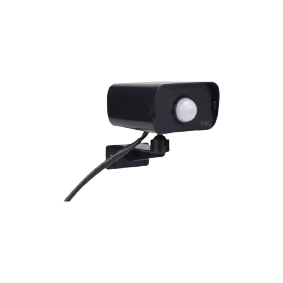 MARGIRIUS SENSOR PRESENÇA EXTERNO PRETO COM FOTOCÉLULA