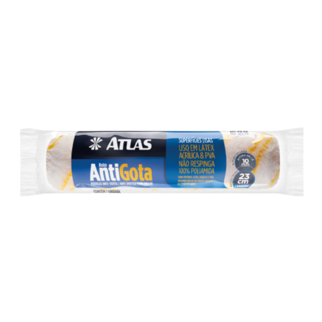 Rolo de pintura antigota poliamida 23cm - Atlas