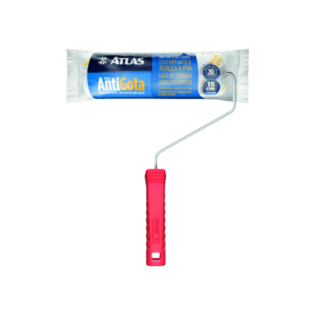 Rolo de pintura antigota poliamida 15cm - Atlas