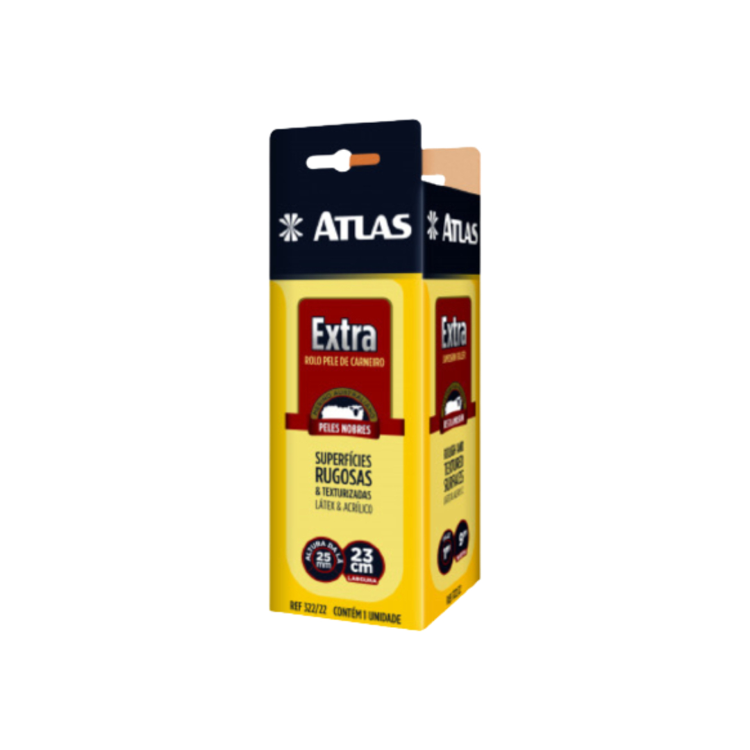 ATLAS ROLO EXTRA DE PINTURA DE PELE CARNEIRO 23CM