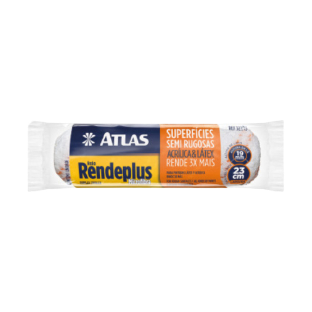 Rolo de pintura Redenplus microfibra 23cm - Atlas