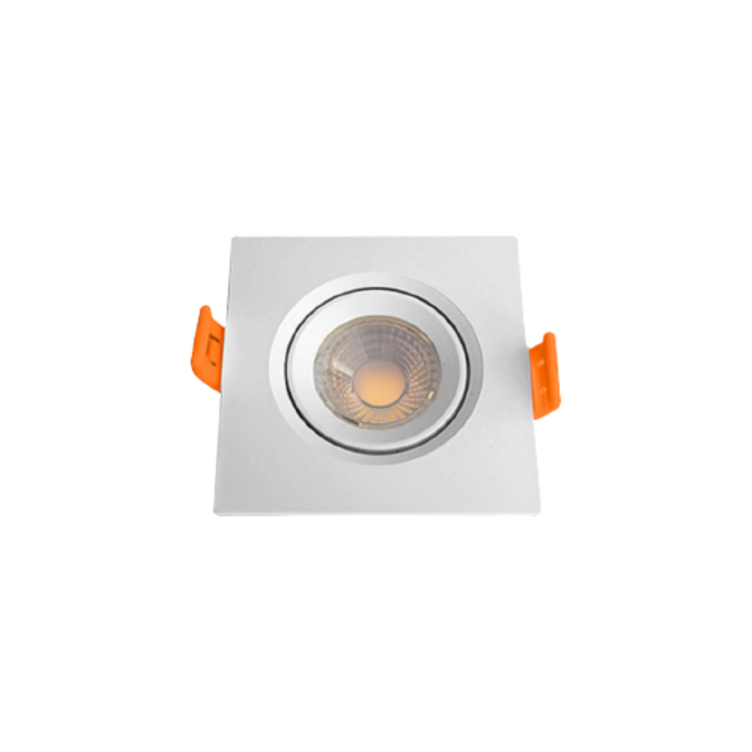Spot de led de embutir quadrado 5W 6400K - Ourolux