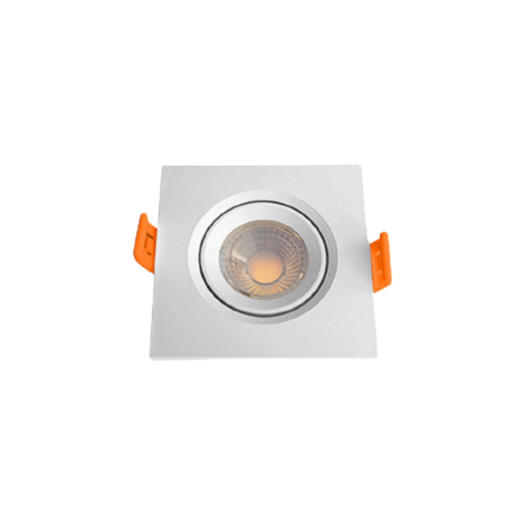 Spot led de embutir quadrado 3W 6400K 38° - Ourolux
