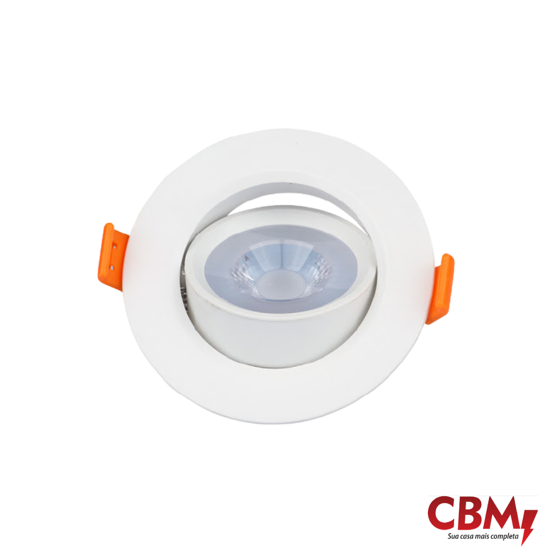 CRISTALLUX SPOT EMB. LED FCOB RED. 5W 6500K BIVOLT