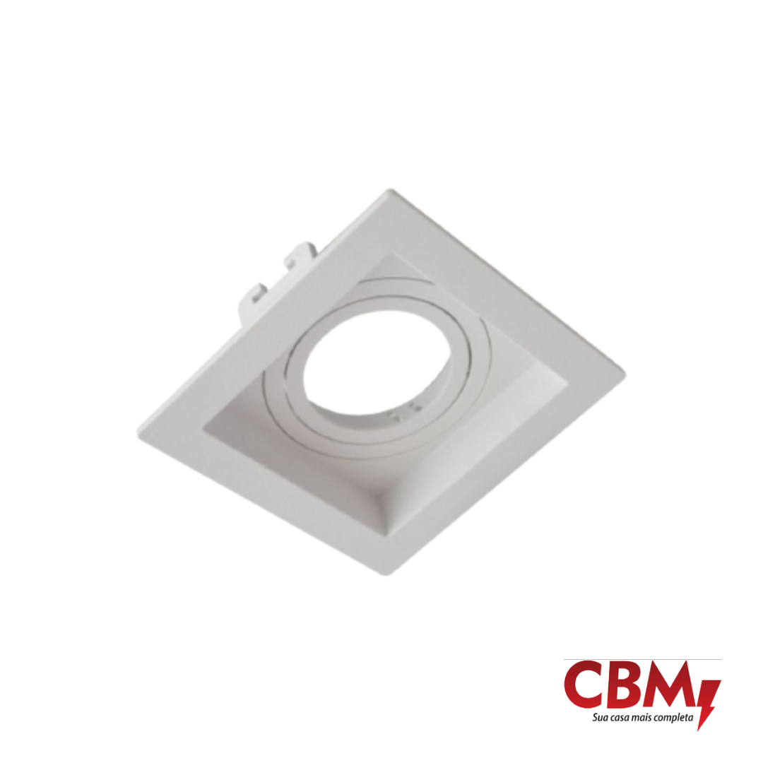 MOON EMBUTIDO QUADRADO RECUADO BRANCO 1XAR111