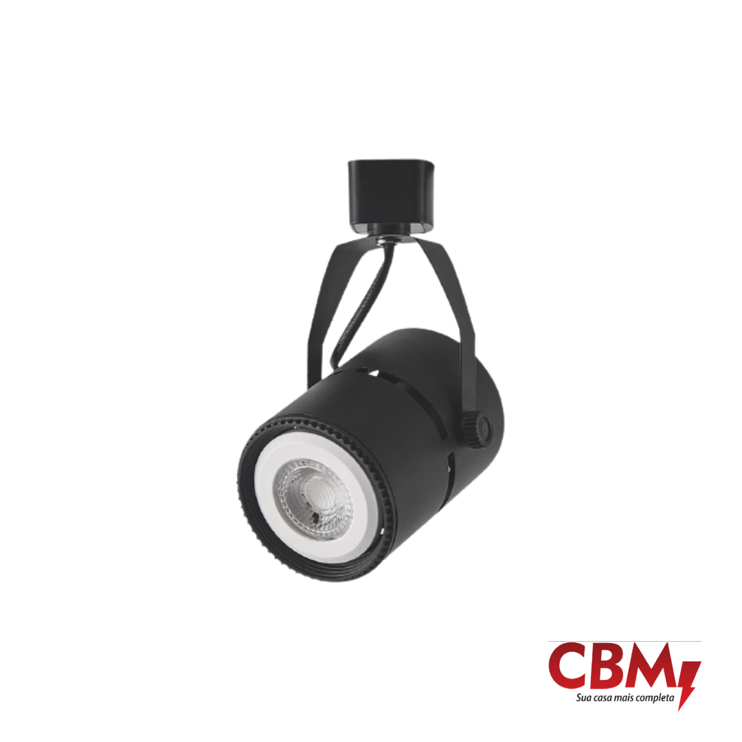 MB SPOT TRILHO CLASSIC PAR20 PRETO