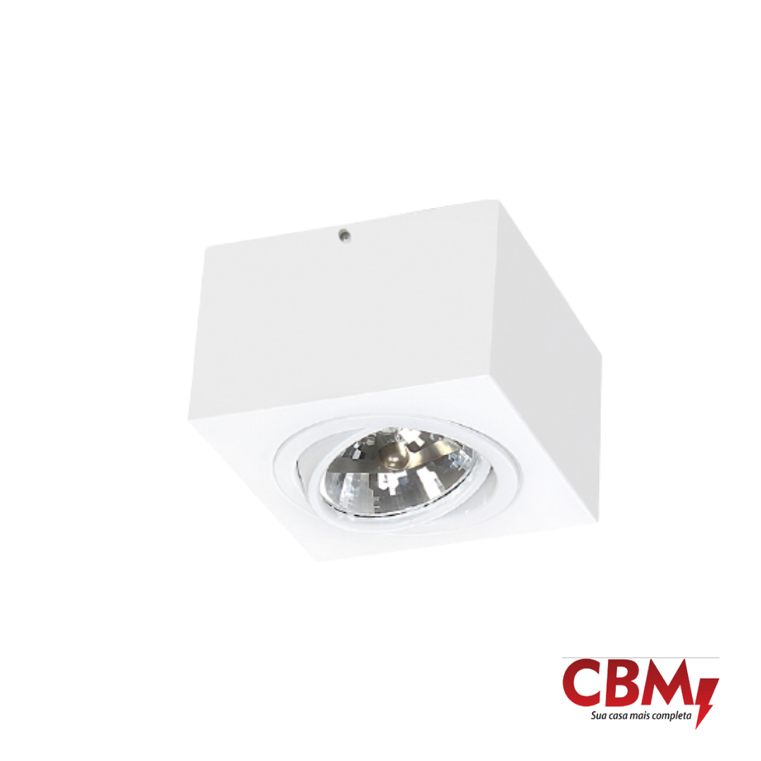 ITAMONTE LUMINARIA SOBREPOR 1XAR111 BRANCO TEXTURIZADO