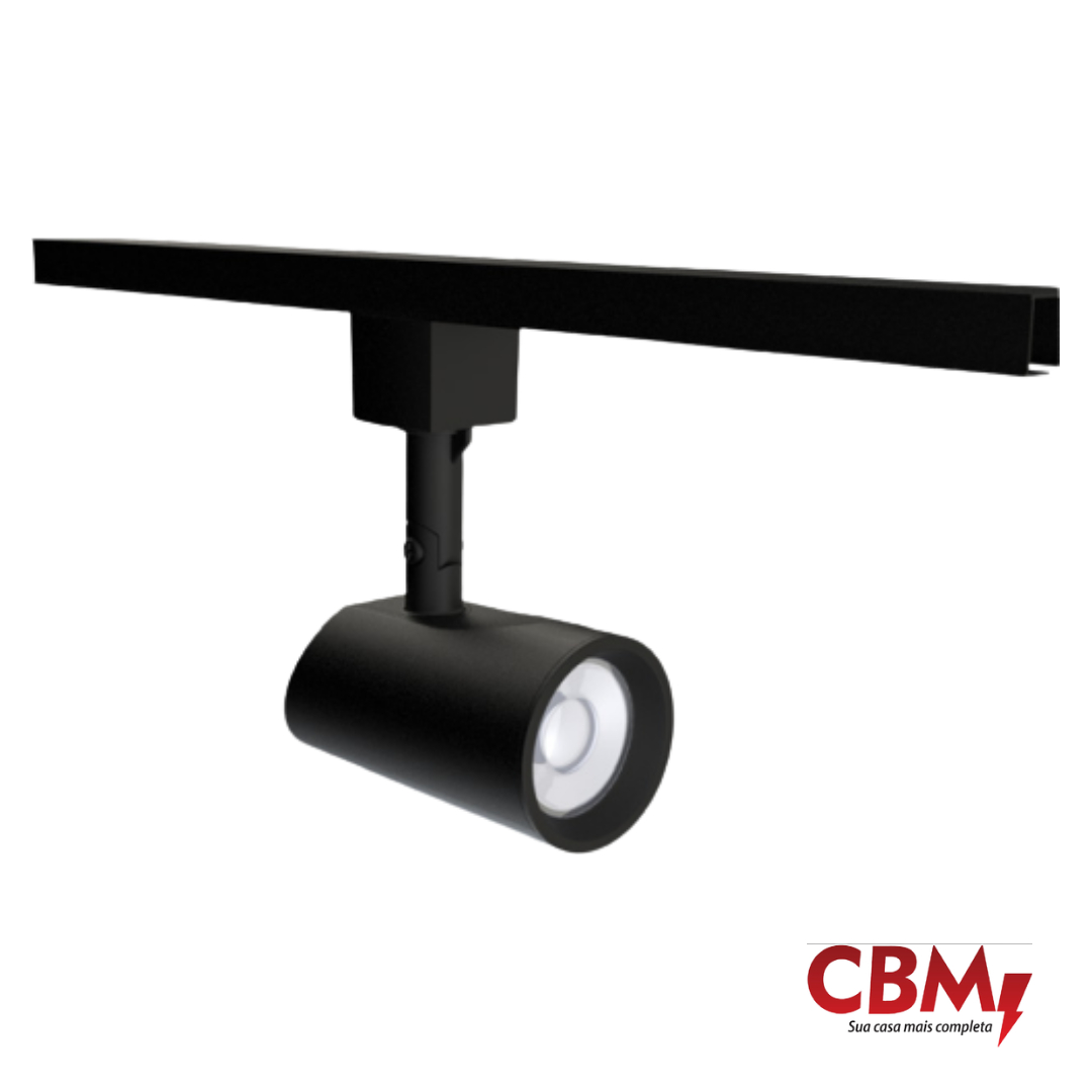 MOON SPOT PIPE PAR20 PARA TRILHO PRETO