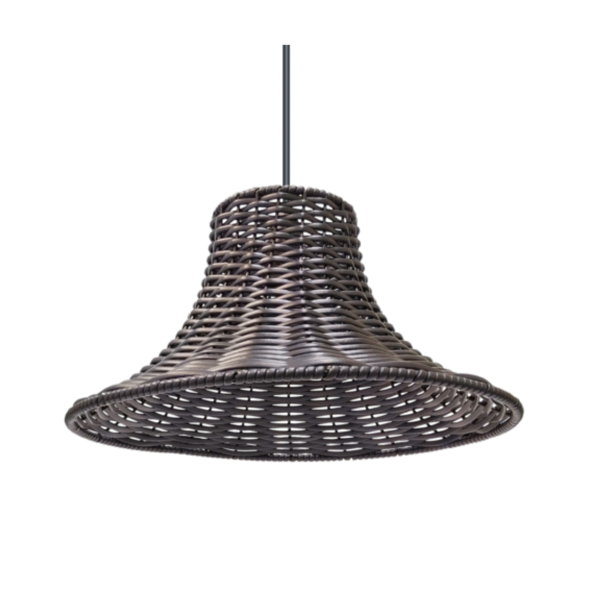 Pendente Junco Chapéu Chinês tabaco - Lumanti
