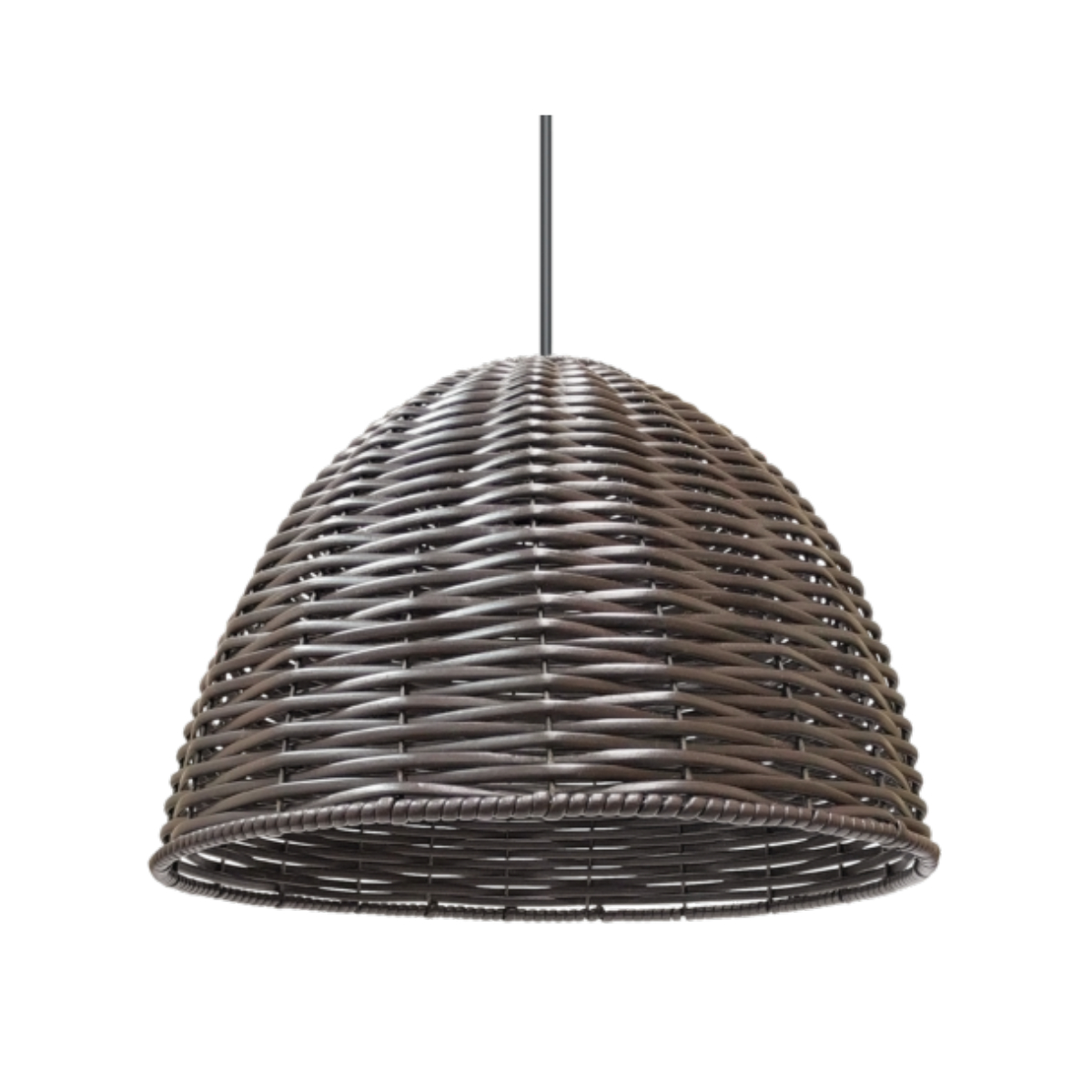 Pendente Junco Meia Esfera tabaco - Lumanti