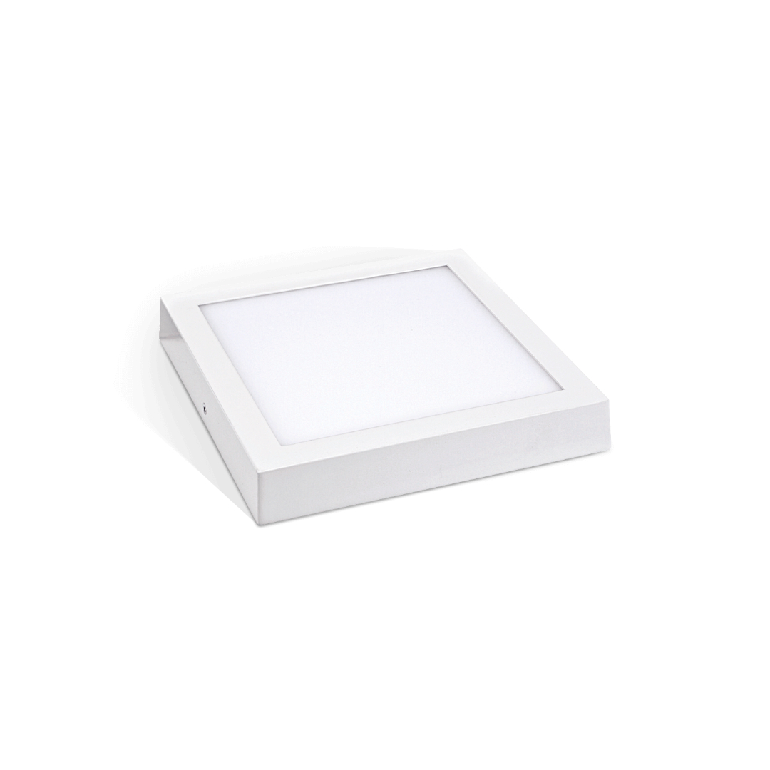 Placa Led de Sobrepor Quadrada 6W 3000K - Lumanti